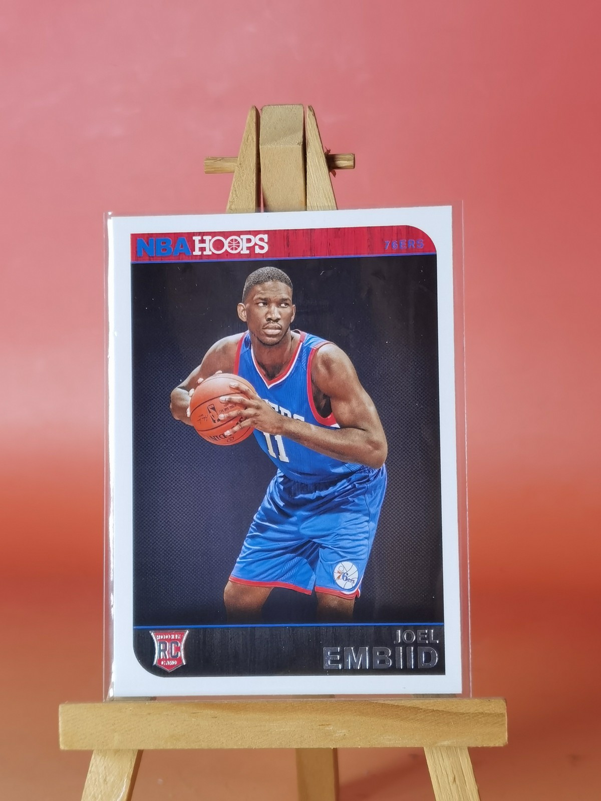 Red Back! 2014-15 NBA Hoops -  #263   Rookie RC  Joel Embiid (RC)
