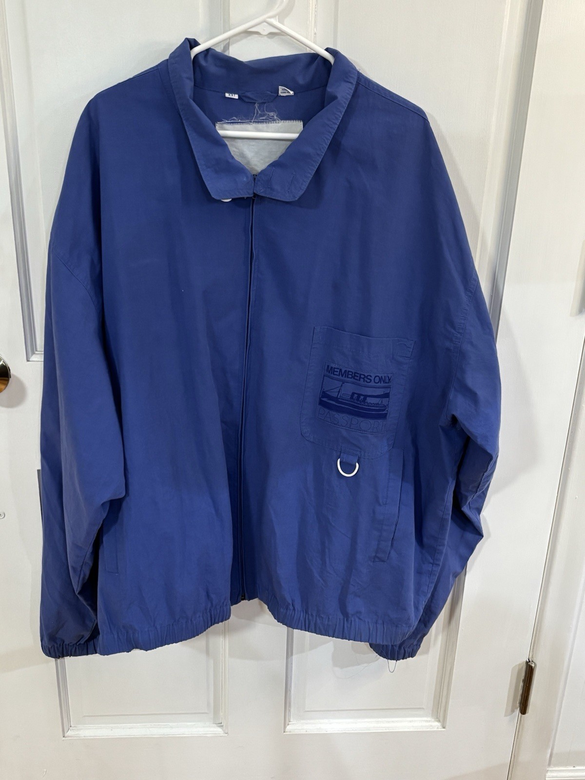 Vintage Members Only Passport  Light Jacket 2XL
