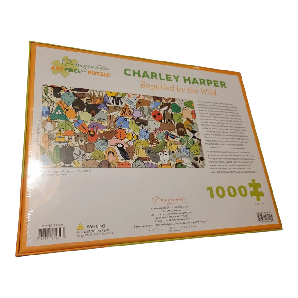 Rompecabezas Charley Harper: Beguiled by Wild 1000 piezas NUEVO en plástico Foto 2 de 2