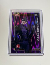 2026 Topps Chrome Marvel Comics #27 Dark Gwenpool Purple RayWAve Refractor /75