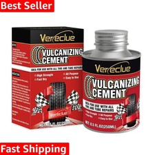 Chemical Vulcanizing Cement, Clear Tire Repair Glue, All Purpose Rubber Cemen...