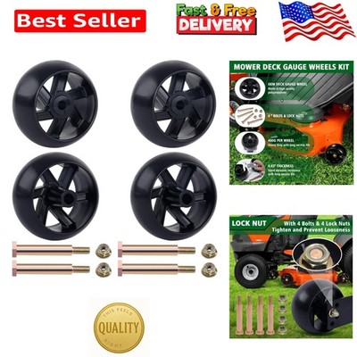 Versatile 4 Pack of 5-Inch Mower Deck Wheels - Replace Husqvarna & More