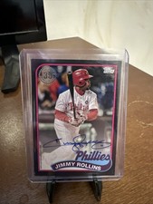 2024 Topps Series 2 - 1989 Topps Baseball Autographs Jimmy Rollins Black /199