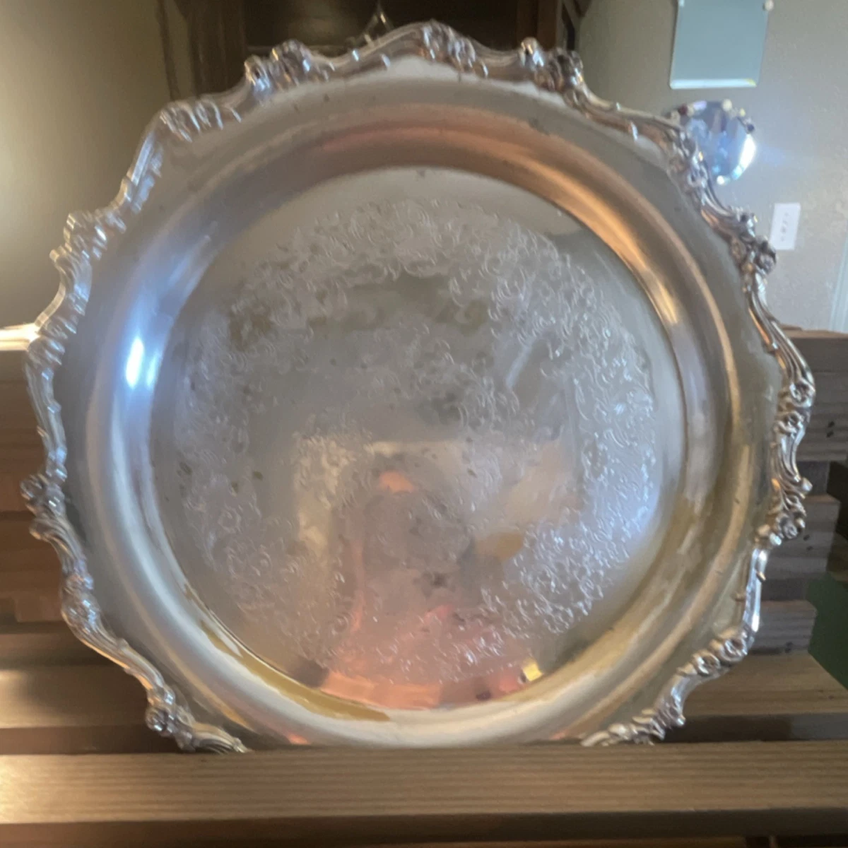 Webster Wilcox In Antique Us Silver-Plated Platters & Trays for