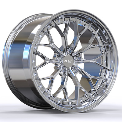 19'' 20'' Alt-Forged DLS20 Full Chrome Deep Lip Wheels for Corvette C7 (2013 2019)