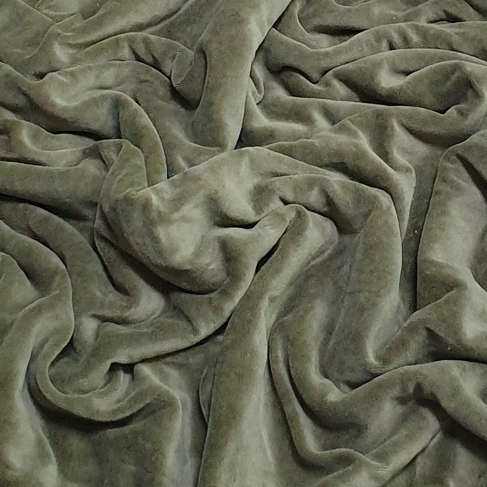 Soft Cotton Modal Velour Stretch Velvet Fabric Pants Blazer Hoddie Bedding 60"W - Image 4 of 4