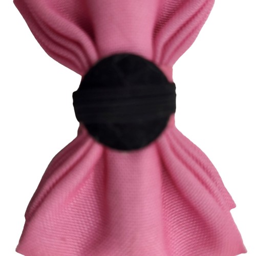 Dog Cat Animal Pet Collar Slide Bows Charms Pink & Pink Sequins Pre Tied - Picture 12 of 12