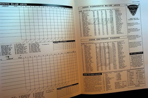 Detroit Tigers Magazin 19. August 2005 Toronto Blue Jays mit 2 Tickets - Bild 4 von 4