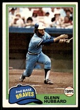1981 Topps Glenn Hubbard Atlanta Braves #247