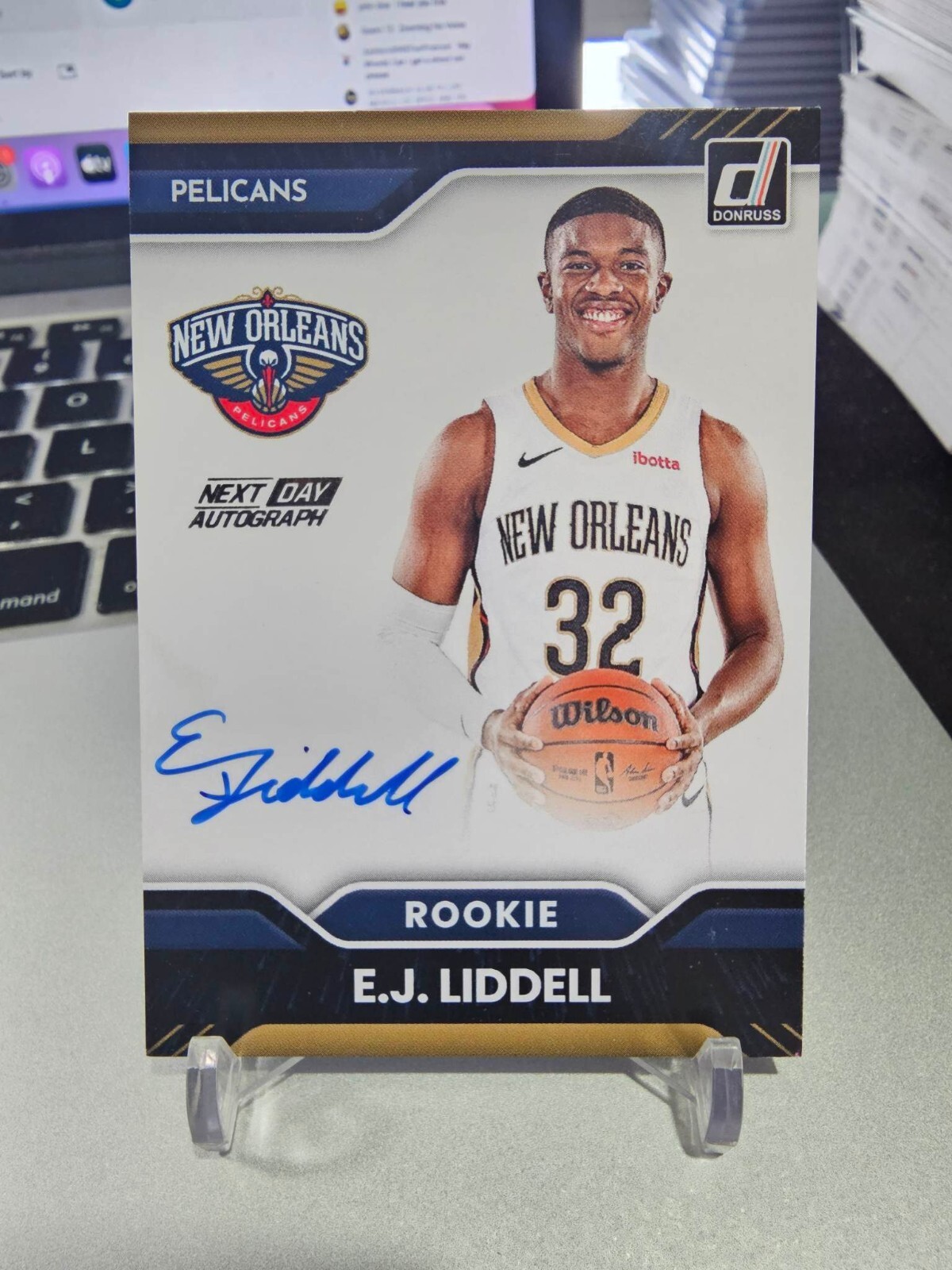 2022-23 Panini Donruss EJ Liddell Next Day Autograph ND-EJL SSP CASE HIT!