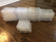 40 Linprints Clear Plastic Photo Boxes Cases Storage Crafts Organization Coins
