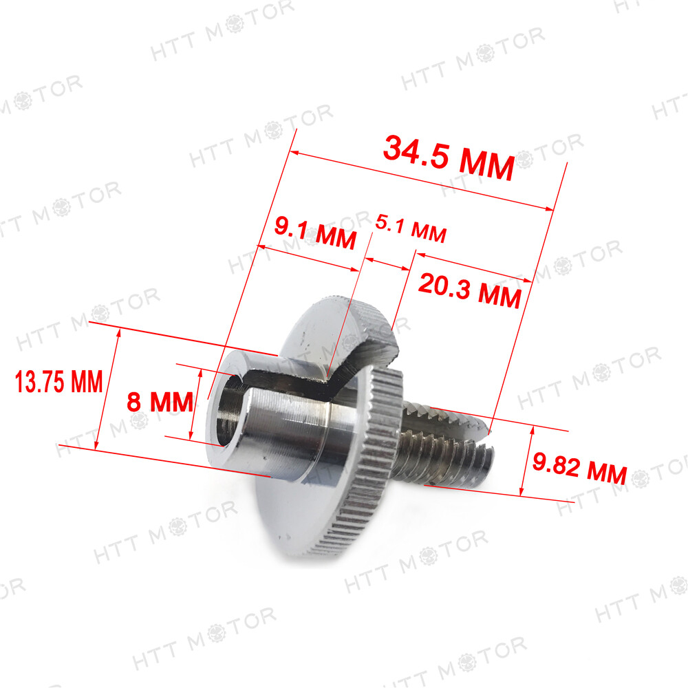 CHROME CLUTCH CABLE ADJUSTER 10MM For Kawasaki Suzuki Yamaha eBay