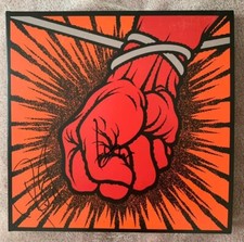 Metallica St Anger vinyl signed by Lars Ulrich and Robert Trujillo LP