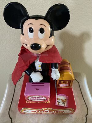 Vintage Mecanical Walt Disney's Mickey Mouse Club Magician Magic