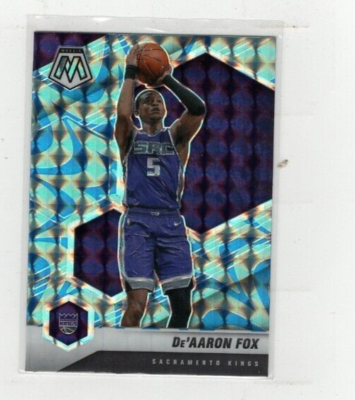 2020-21 De'Aaron Fox Mosaic Reactive Blue Prizm #168 Free Shipping