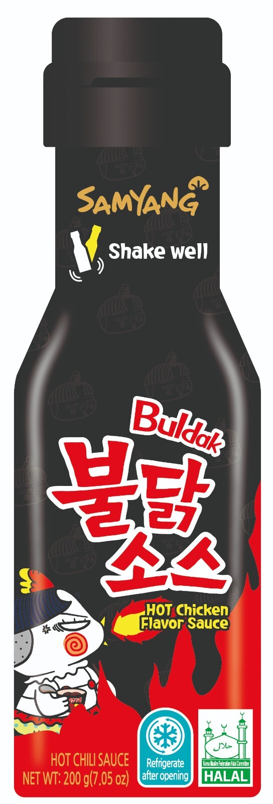 Samyang Bulldark Spicy Chicken Roasted Sauce Hot Buldak Scharfe Chilisauce 200 G
