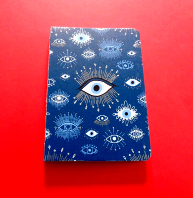 LEYKAM ALPINA Notizbuch EVIL EYE Koptische Bindung liniert