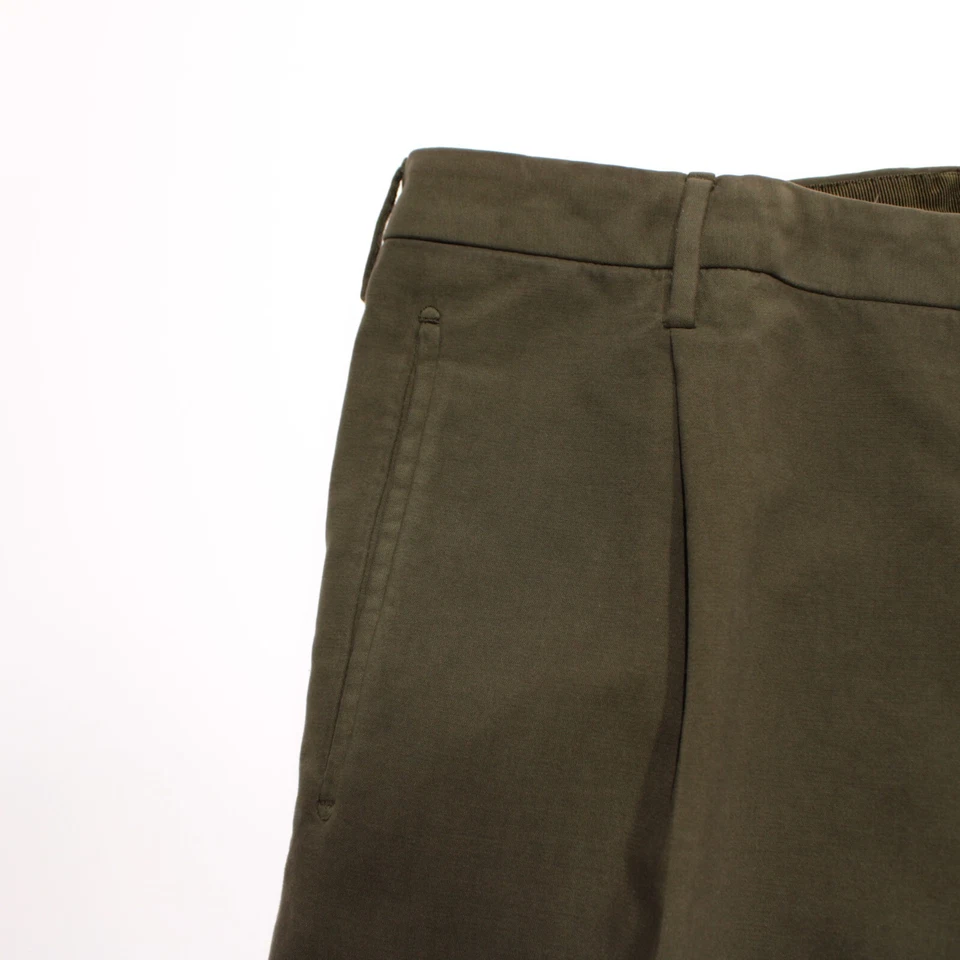 Incotex NWT Chinos / Casual Pants Size 50L (US 34) Tapered Fit Doeskin Green - Image 4 of 4