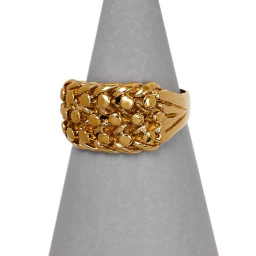 Gebrauchter 3-reihiger Schnapsring 9 kt Gold - Bild 2 von 7