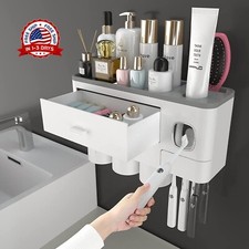  1 Portacepillos de Dientes para Ba os, 3 Tazas, Montaje en Pared. NUEVO