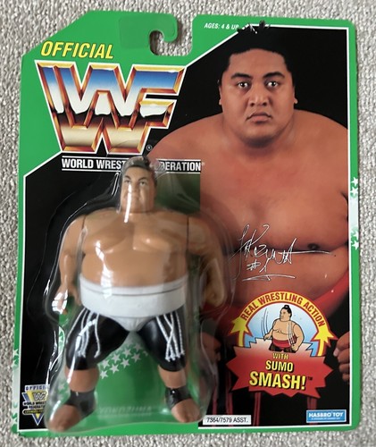 WWF Hasbro Yokozuna MOC Wrestling Figure 1994 Seri...