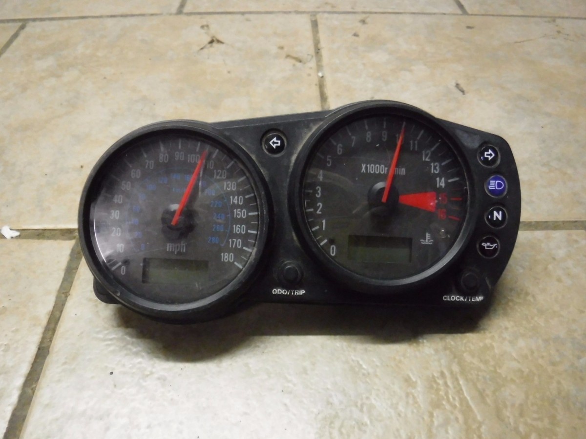 KAWASAKI 00-02 NINJA ZX6R 05-08 ZZR600 OEM SPEEDO TACH