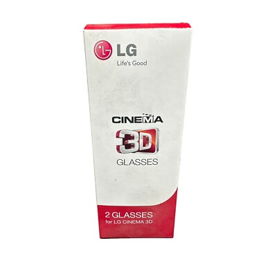 LG AG-F310 Cinema 3D Glasses - Black authentic , great for home theatre!! fast