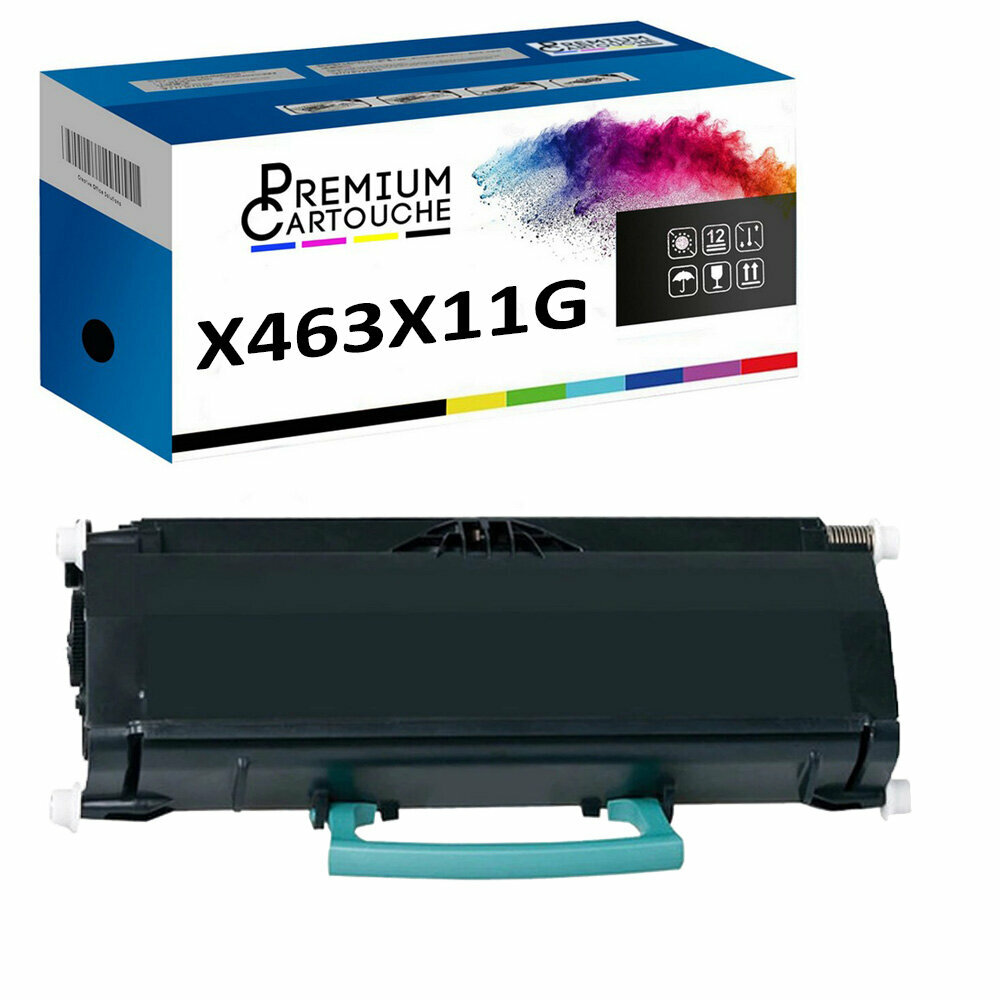 Toner X463H11G noir évite les traces d'encre sur imprimante Lexmark