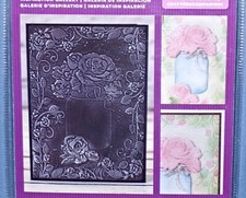 Crafters Companion Rose Bouquet Embossing Folder Size 5 x 7 New Free Shipping