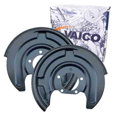 2X VAICO SPRITZBLECHE BREMSSCHEIBEN HINTEN LINKS RECHTS PASSEND FÜR AUDI A6