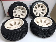 OFFROAD Tire Set 4PCS Square Drive For FG Smartech Nutech Duratrax Carson 1/5 RC