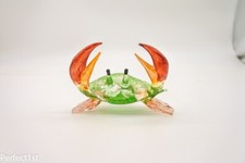 Crab Handblown Glass Animal figurine Dollhouse miniature Aquarium Coastal Style