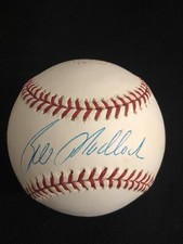 BILL MADLOCK SIGNED AUTOGRAPHED MLB BASEBALL 2001 PLAYOFF ABSOLUTE CERTIFIED