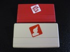 JACK IN THE BOX * Employee Uniform Name Badges * (2) diff. Vintage logos! — photo 1