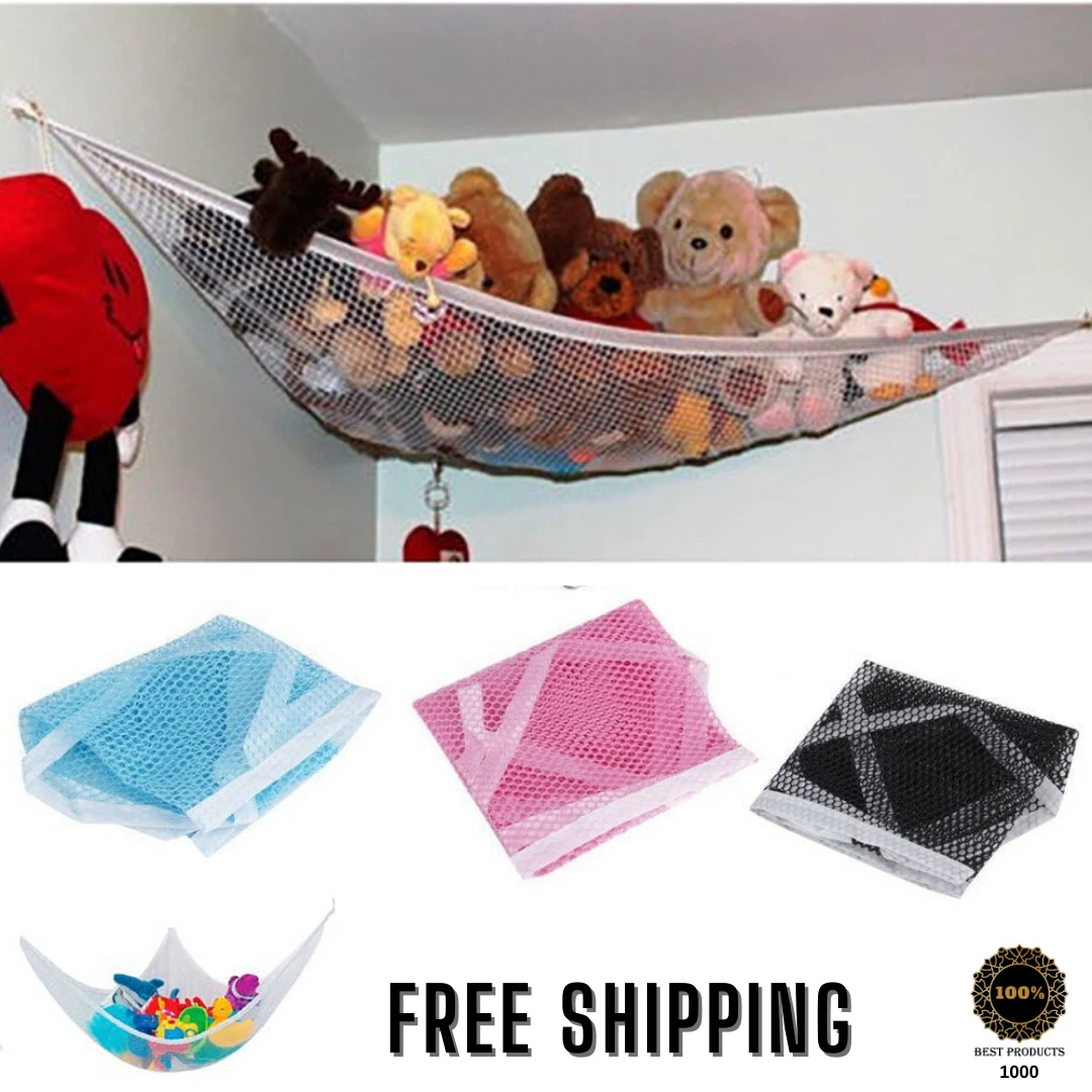 Stuffed Animal Hammock Corner Stuffed Animal Storage Net Foldable