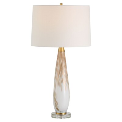 Uttermost Lyra White & Gold Table Lamp - 30262