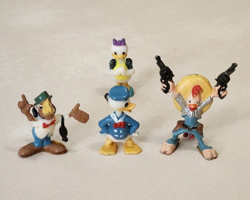 Marx Hong Kong Disneykins Donald José Panchito 3 Caballeros and Daisy Duck
