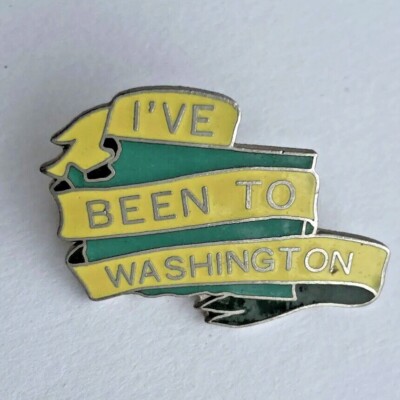 I've Been To Washington State USA Mountains Pacific West Coast Hat Lapel Pin