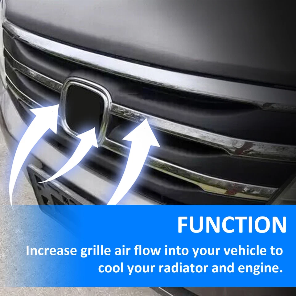 Fits New Honda Odyssey 2011 2012 2013 Front Black Grill Grille Chrome Molding Foto 4 de 4