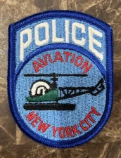 1970's New York Police Department NYPD Helicopter Aviation Unit Patch