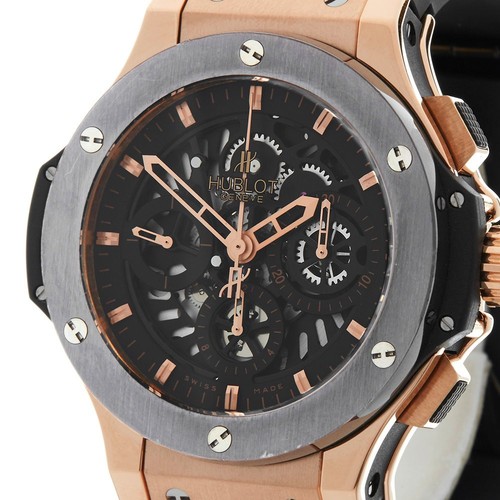 hublot big bang chronograph 18k rose gold watch 310.pt.1180.