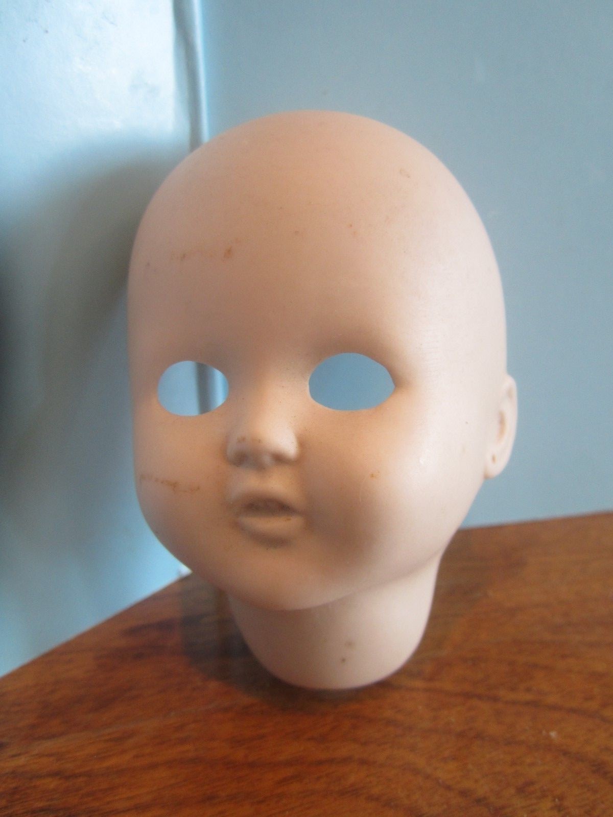 Vintage BISQUE DOLL HEAD 3 1/2" TALL unpainted body parts eBay