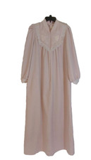 Vandemere Housecoat Robe House Dress Womens Size Small Pink Grannycore Lace