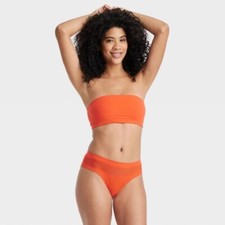 Auden 4pk Seamless Hipster Underwear Womens Medium Stretch Orange