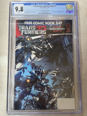 Transformers: Movie Prequil #1 Cgc 9.8 Free Comic Book Day 2007 Exclusive 