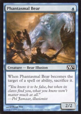 2X PHANTASMAL BEAR 70/249 M12 CORE SET 2012 MTG MAGIC LP X2 (yourdeckbuilder)