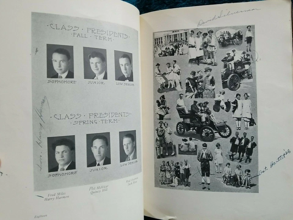1925 Oakland CA Technical HS Yearbook The Annual Scribe w Rare Original Cartoons - Image 4 of 4