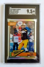 2018 PANINI CLASSICS RED BACK JOSH ALLEN RC! 1/175! SGC 9.5! 1/1! FIRST ONE!