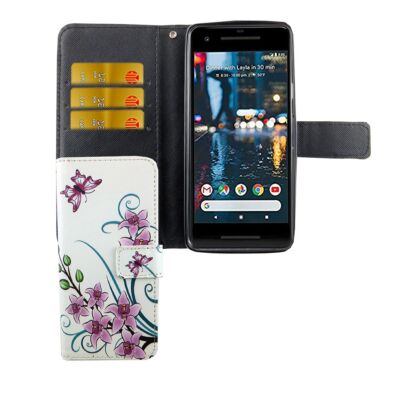 Hülle Handy Schutz für Google Pixel 2 Case Cover Tasche Wallet Etui Handyhülle