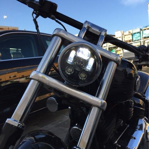 5-3/4" LED Headlight With Integrated Turn Signals For Harley Davidson Sportster XL 883 & 1200